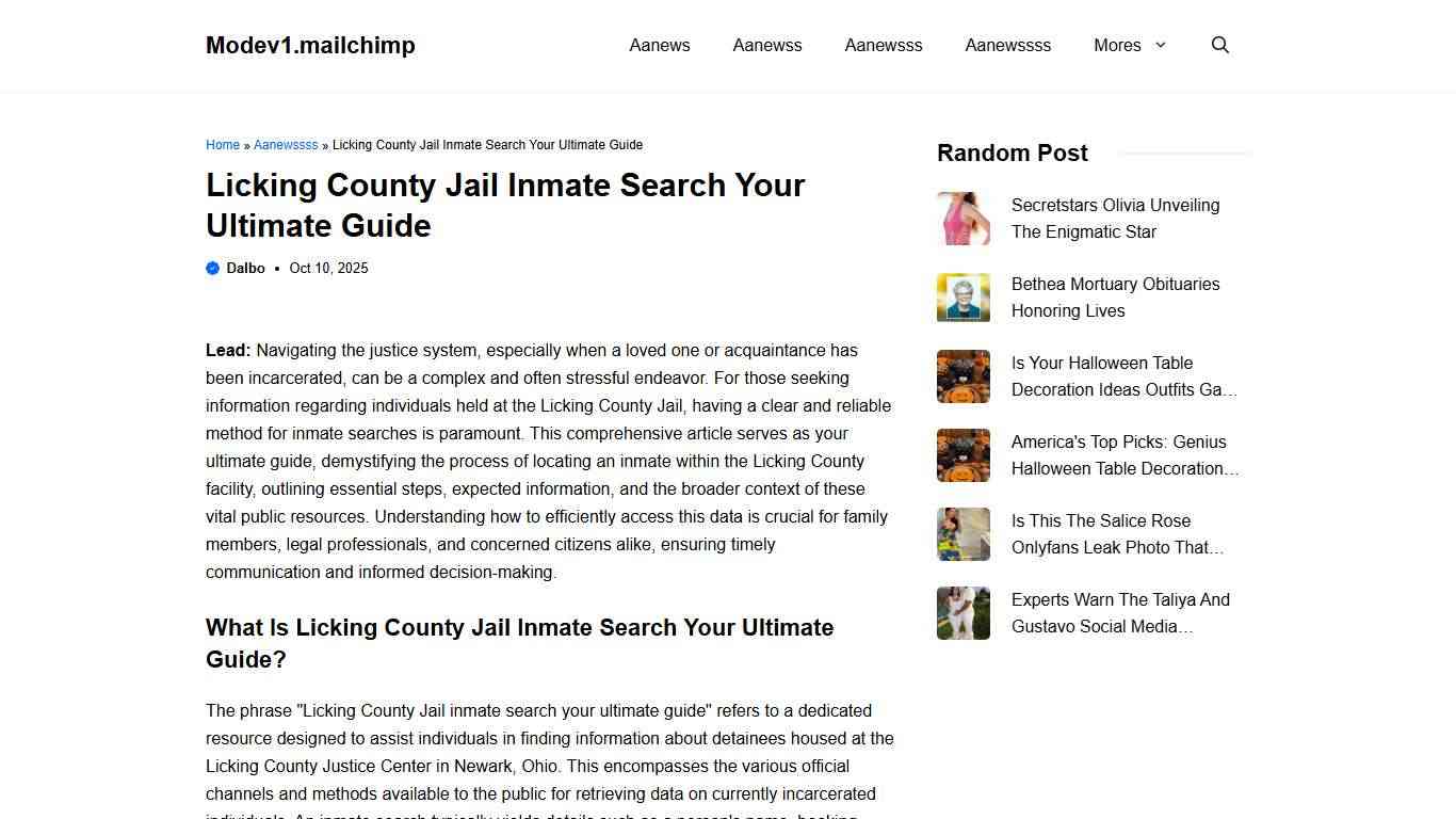 Licking County Jail Inmate Search Your Ultimate Guide